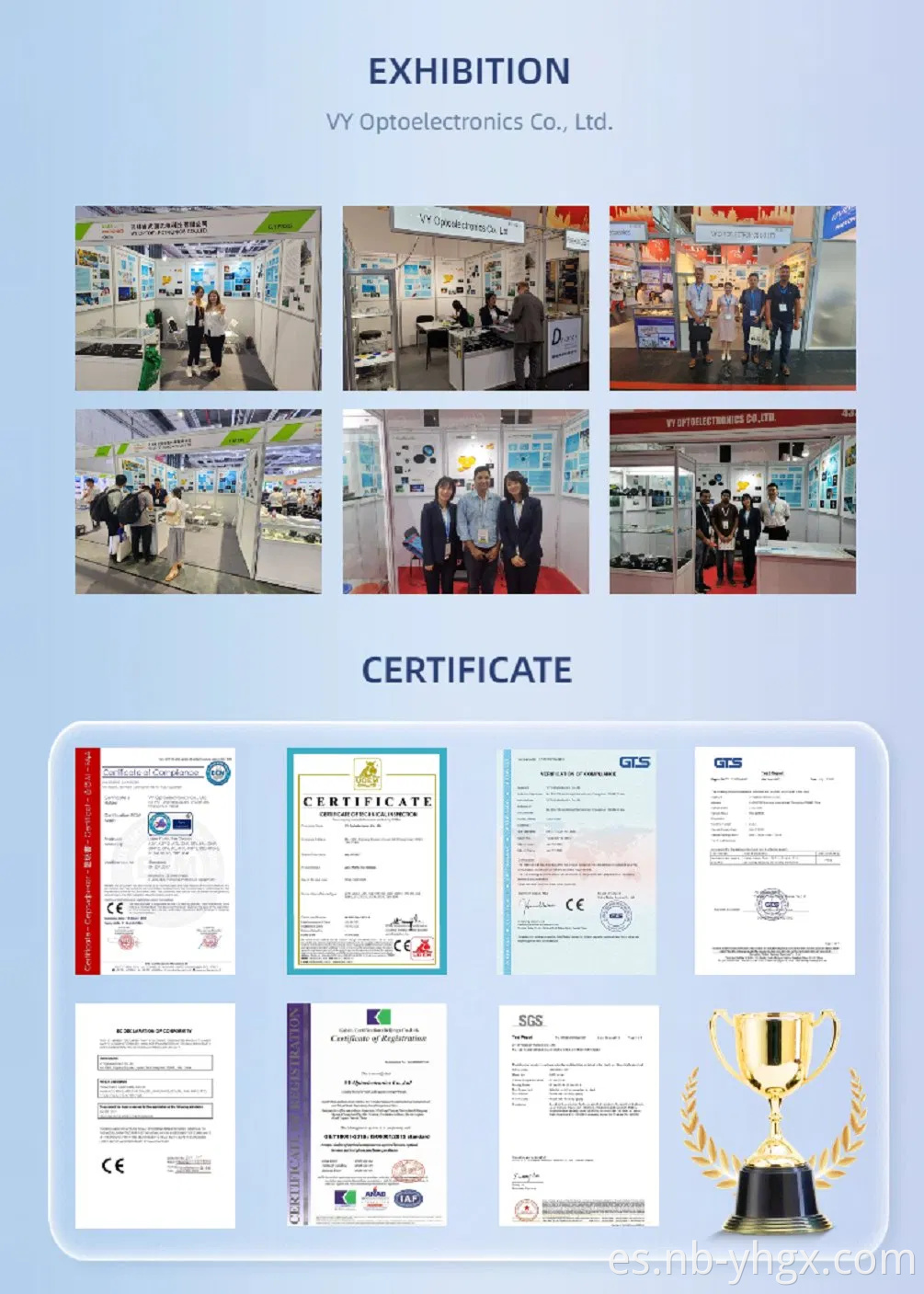 Lente de Fresnel óptica de material de vidrio de borosilicato con mejores ventas